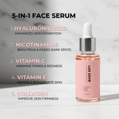 Lux Cove Skin Firming 5-In-1 Hyaluronic Acid Face Serum