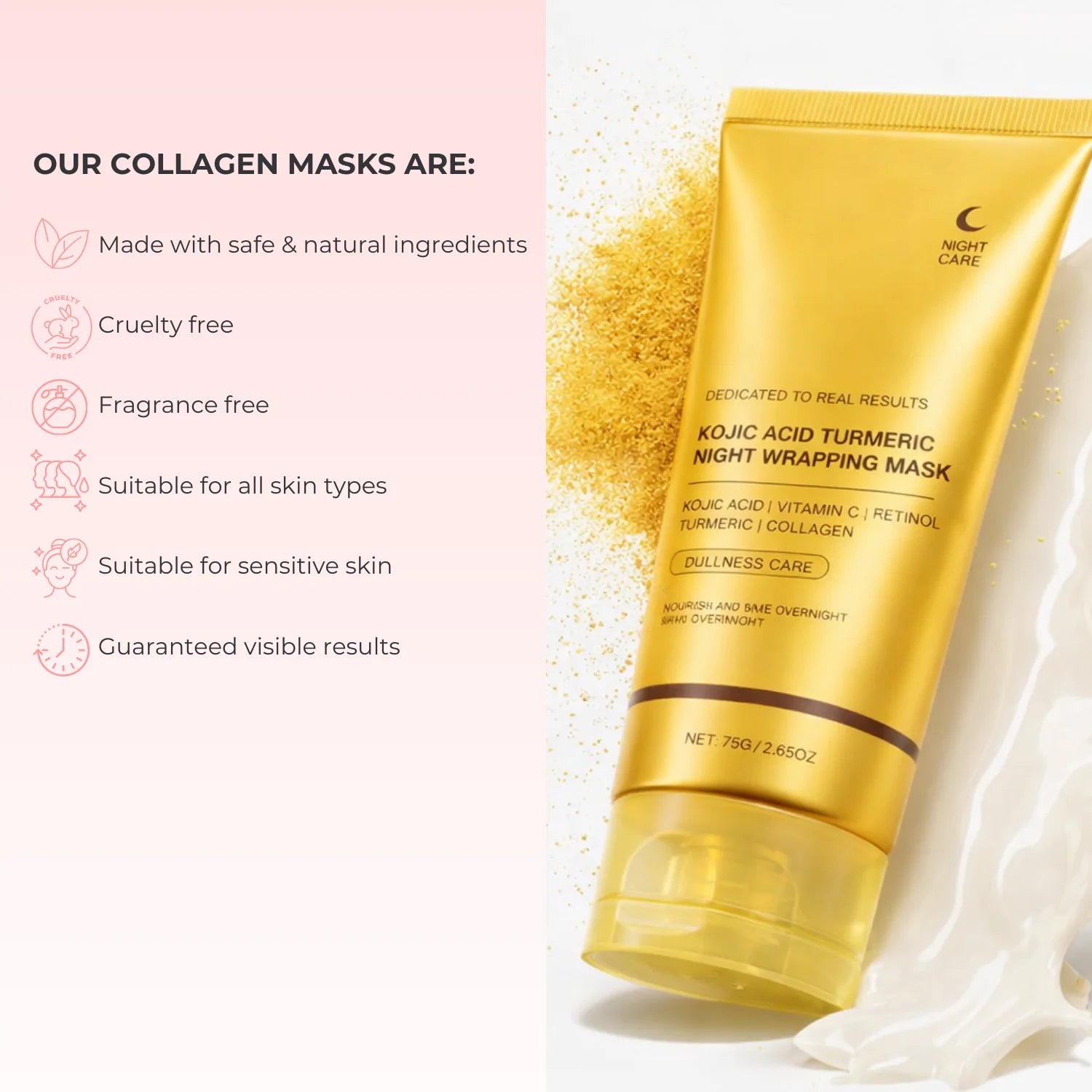 Kojic Acid Overnight Collagen Mask
