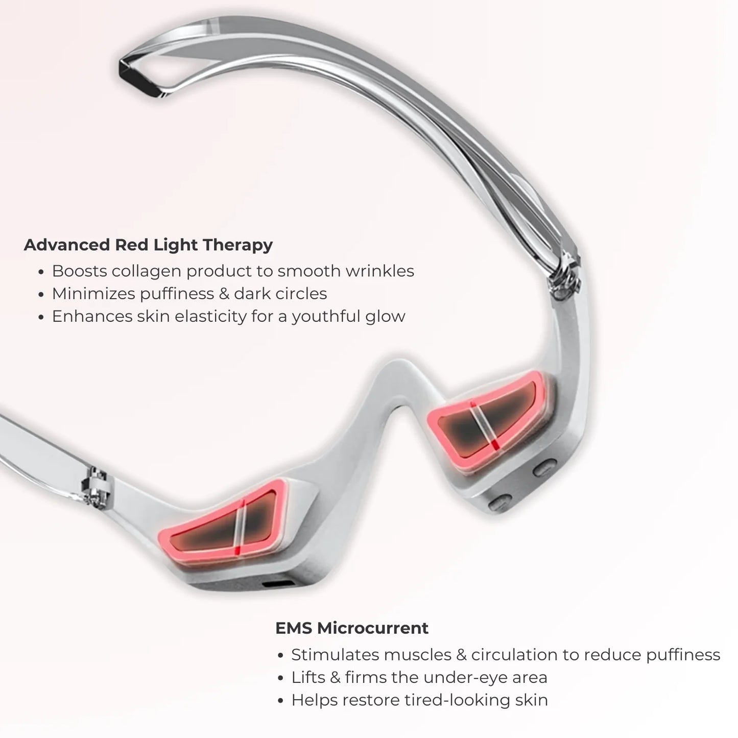 Red Light Under-Eye Glasses