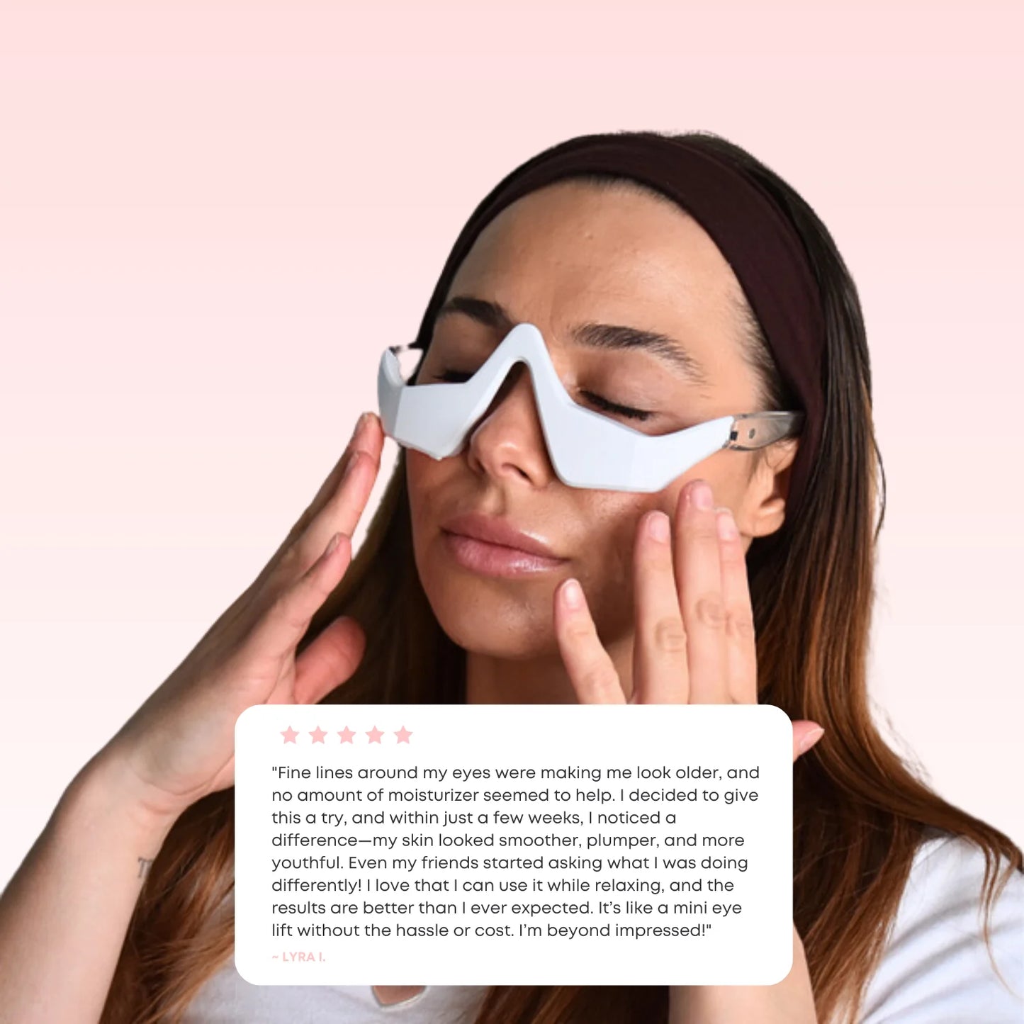 Red Light Under-Eye Glasses
